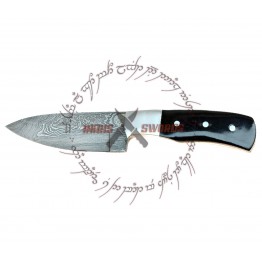 REBEL WOLF EXOTIC HUNTING DAMASCUS STEEL 1095 HIGH CARBON STEEL